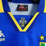 1995/96 JUV Away Blue Retro Long Sleeve Soccer Jersey