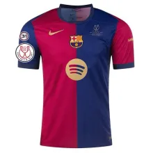 2024/25 BA 1:1 Quality Home Fans Soccer Jersey（Have RFEF 31 + Final Font ）带国王杯章和胸前决赛小字