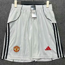 2025/26 M Utd White Shorts Pants
