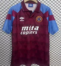 1990 Aston Villa Home Retro Soccer Jersey