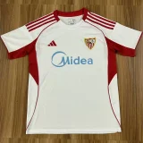 2025/26 Sevilla FC Home White Fans Soccer Jersey
