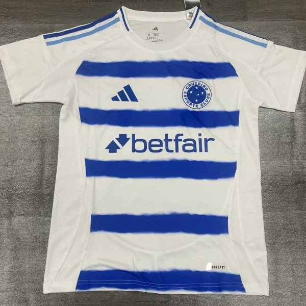 2025/26 Cruzeiro Away White Fans Soccer Jersey