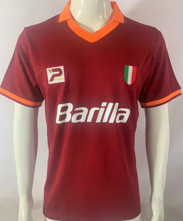 1983/1984 Roma Home Red Retro Soccer Jersey