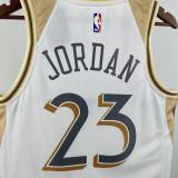 2025/26 Bulls JORDAN #23 White City Edition NBA Jerseys