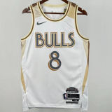 2025/26 Bulls LAVINE #8 White City Edition NBA Jerseys