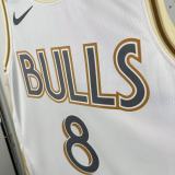 2025/26 Bulls LAVINE #8 White City Edition NBA Jerseys
