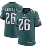 NFL Philadelphia Eagles PHILADELPHIA EAGLES No. 26 BARKLEY olive jersey short sleeved