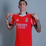 2025/26 Benfica Home Red Fans Long Sleeve Soccer Jersey
