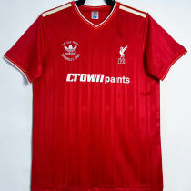 1986/1987 LFC Home Red Retro Soccer Jersey