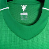 2007/08 M Utd Green GK Retro Long Sleeve Soccer Jersey