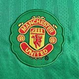 2007/08 M Utd Green GK Retro Long Sleeve Soccer Jersey