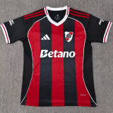 2025/26 River Plate Away Fans Soccer Jersey 带胸前广告