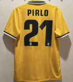 PIRLO #21 JUV Third Yellow Retro Soccer Jersey 2013/14 ★★
