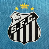 2025/26 Santos Special Edition Blue Player Version Soccer Jersey 带全广告