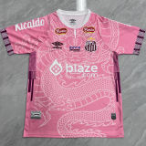 2025/26 Santos Pink Fans Soccer Jersey 带全广告