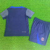 2025/26 PSG Blue Player Version Kids Soccer Jersey 球员版童装