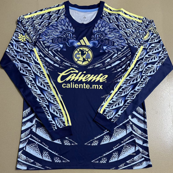 2025/26 Club America Away Fans Long Sleeve Soccer Jersey