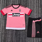 2015/2016  JUV Away Pink Retro Kids Soccer Jersey