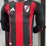 2025/26 River Plate Away Player Version Long Sleeve Jersey  长袖胸前空白版