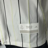 2025/26 RM White Baseball Player Version T-Shirt  硅胶版