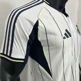 2025/26 RM White Baseball Player Version T-Shirt  硅胶版
