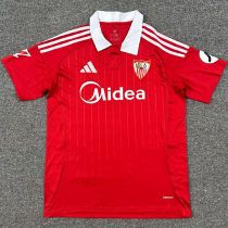 2025/26 Sevilla FC Away Red Fans Soccer Jersey