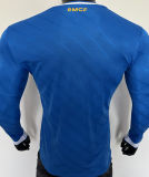 2025/26 RM Third Blue Player Version Long Sleeve Soccer Jersey