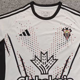 2025/26 Albacete Home White Fans Soccer Jersey 阿尔巴赛特