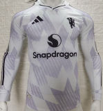 2025/26 M Utd Away Player Version Long Sleeve Soccer Jersey