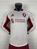 2025/26 Liverpool away white player edition long sleeved football jersey