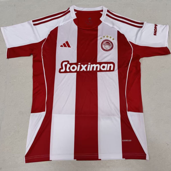 2025/26 Olympiacos Home Fans Soccer Jersey 奥林匹亚科斯
