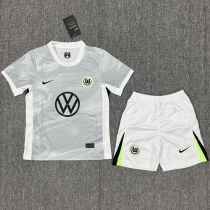2025/26 Wolfsburg Away Kids Soccer Jersey