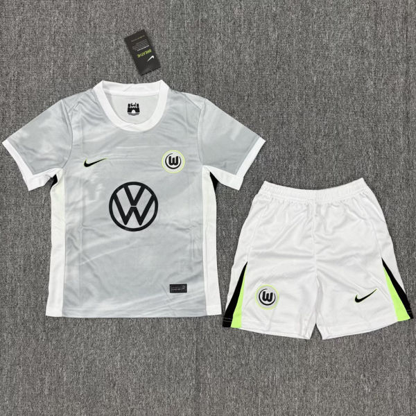 2025/26 Wolfsburg Away Kids Soccer Jersey