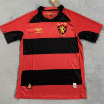 2025/26 Sport Recife Home Red Black Fans Soccer Jersey