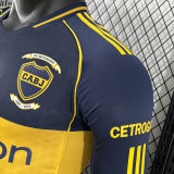 2025/26 Boca 120th Anniversary Edition Player Version Long Sleeve Jersey 有背下广告