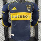 2025/26 Boca 120th Anniversary Edition Player Version Long Sleeve Jersey 有背下广告