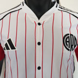 2025/26 River Plate White Baseball Player Version T-Shirt  硅胶版
