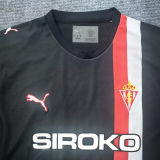 2025/26 Gijon Home Red White Fans Soccer Jersey 希洪竞技