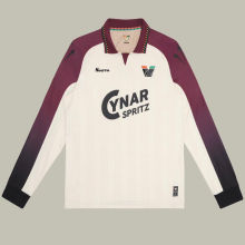 2025/26 Venezia FC Away White Long Sleeve Soccer Jersey 带胸前广告 CYNAR SPRITZ