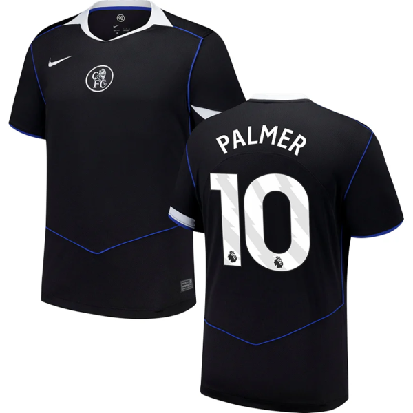 PALMER #10 CFC Third Black Fans Soccer Jersey 2025/26 (League Font 联赛字体 ) ★★