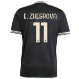 2025/26 JUV 1:1 Quality Third Black Fans Soccer Jersey 带胸前新广告