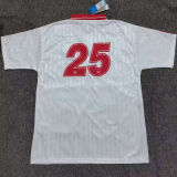 2025/26 AD x oasis #25 White Retro Style Fans Soccer Jersey (Have No.25 带号码）