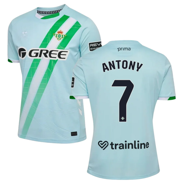 ANTONY #7 R BTS Away Fans Soccer Jersey 2025/26 Laliga Font 西甲字体 ★★