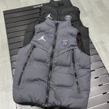 2026/27 PSG Jordan Grey Cotton Vest Jacket  J3302