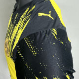 2025/26 BVB Home Yellow Player Version Soccer Jersey 带胸前广告