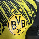 2025/26 BVB Home Yellow Player Version Soccer Jersey 带胸前广告