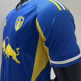2025/26 Leeds United Away Blue  Player Version Soccer Jersey