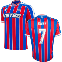SARR #7 Crystal Palace Home Fans Soccer Jersey 2025/26 (CUP Font 杯赛字体 ) ★★