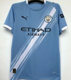 HAALAND #9 Man City 1:1 Quality Home Fans Soccer Jersey 2025/26 (UCL Font 欧冠字体 ) ★★