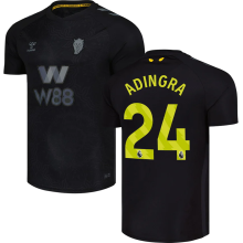 ADINGRA #24 Sunderland Third Black Fans Soccer Jersey 2025/26 (League Font 联赛字体 ) ★★